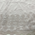 CC-21-062B New fashion 100% Polyester Sheer Normal Yarn embroidery curtain fabric for Living Room
